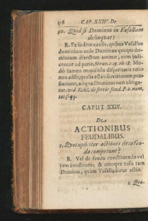 Caput XXIV. De Actionibus Feudalibus.