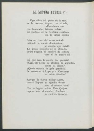 La lengua patria