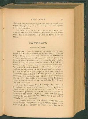 Los conciertos