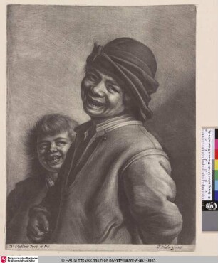 [Zwei lachende Jungen; Two Boys Laughing]