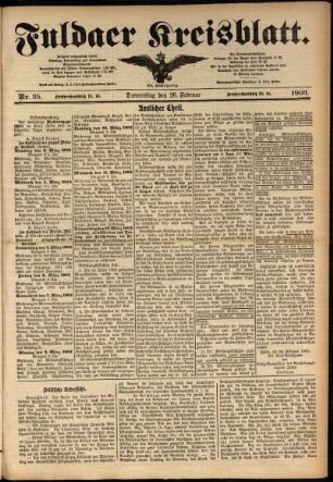 Ausgabe vom Donnerstag, den 26. Februar 1903.
