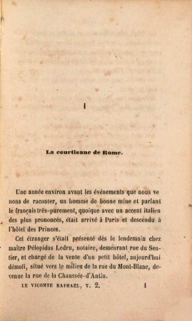 Le Vicomte Raphaël, 2