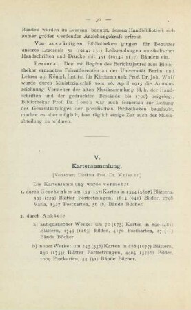 V. Kartensammlung