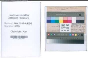 Entnazifizierung Karl Diederichs , geb. 00.00.0000 (Assessor)