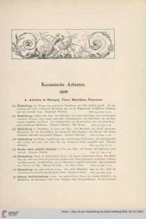 Keramische Arbeiten