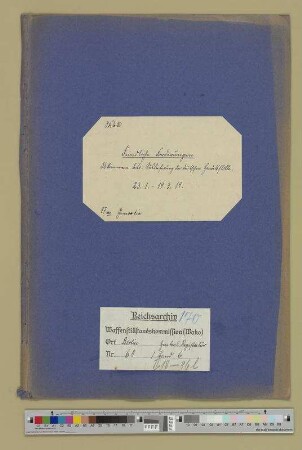 Abkommen über die Auslieferung der Handelsflotte. - Protokolle: Bd. 1