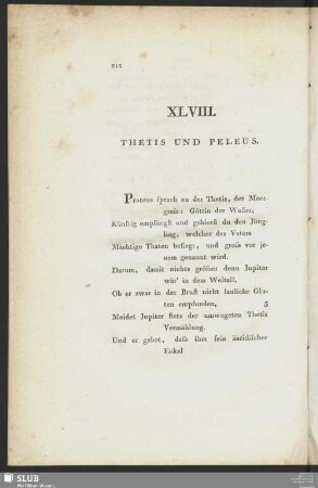 XLVIII. Thetis und Peleus