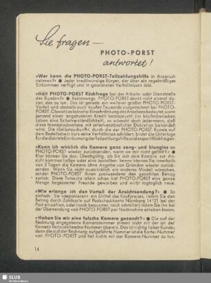 Sie fragen - Photo-Porst antwortet!
