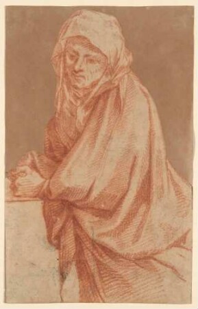 Eine der heiligen Frauen, Halbfigur