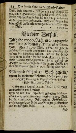 Vierdter Vorfall.