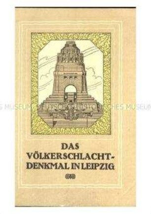 Broschüre über das Völkerschlachtdenkmal bei Leipzig