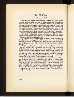 Zur Westfront