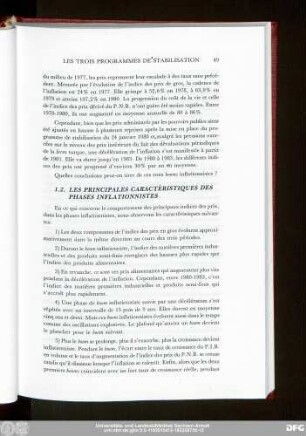 1.2. Les Prinicpales Caractéristiques Des Phases Inflationnistes