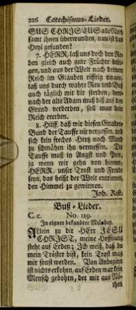 Buß-Lieder.