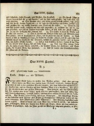 Das XXVII. Capitel.