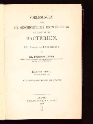 1: Bis zum Jahre 1878