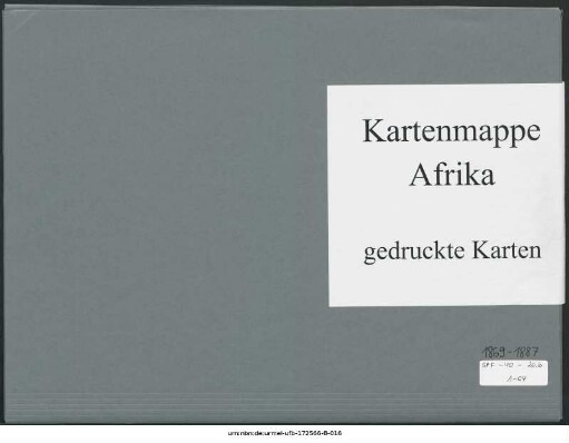 Abessinien nördlich von Antalo : 1869 - 1887 : Kartensammlung