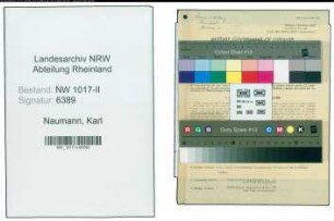 Entnazifizierung Karl Naumann , geb. 26.10.1908 ()