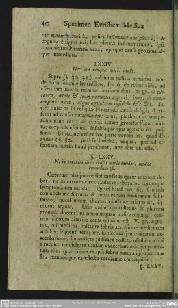 §. LXXIV. Nec non reliquae morbi causae
