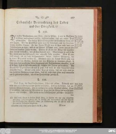 Erbauliche Betrachtung des Todes und der Ewigkeit.