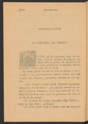 Capítulo XXVIII - La nobleza del perdón
