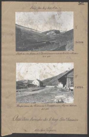 Straßensperre bei Feldwache 2 Diedolshausen, Säge am Westende