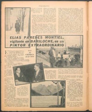 Elías Paredes Montiel, vigilante en Bariloche, es un pintor extraordinario