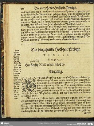 Die vierzehende Hochzeit-Predigt