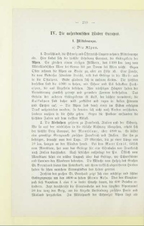 IV. Die außerdeutschen Länder Europas