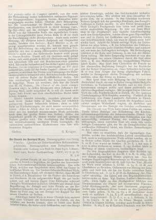 105-107 [Rezension] Die Chronik des Bernhard Wyss