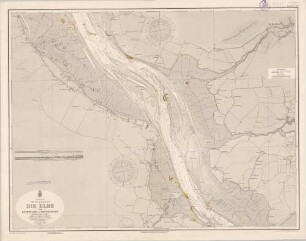 248 Nordsee; deutsche Küste. Die Elbe von Krautsand bis Brunshausen