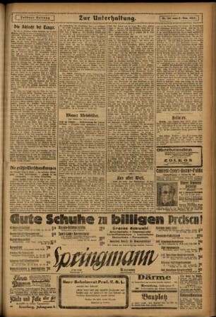 Zweite Ausgabe vom Samstag, den 08. November 1924.