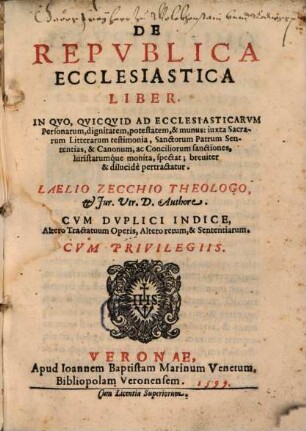 De republica ecclesiastica liber