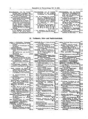 II. Verfasser-, Orts- und Sachverzeichnis