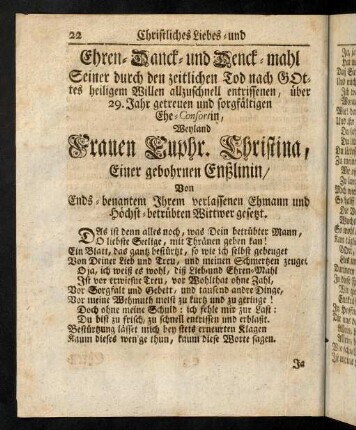22-32, Ehren-Danck- und Denck-mahl