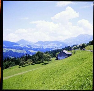Alberschwende: Blick auf das Tal der Bregenzer Ache
