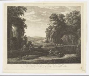 A Landscape of Claud Lorrain with the Flight into Egypt