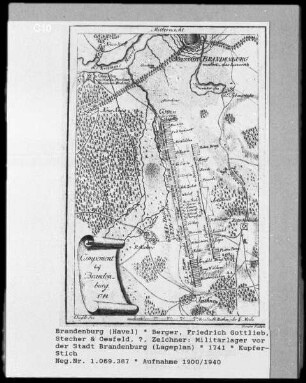 Militärlager vor der Stadt Brandenburg (Lageplan)