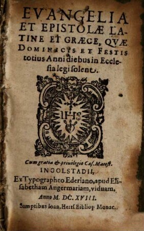 Evangelia et Epistolae