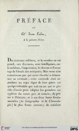 Préface du Dr. Jean Labus, a la presente edition
