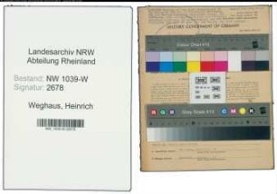 Entnazifizierung Heinrich Weghaus , geb. 30.05.1894 (Malermeister)