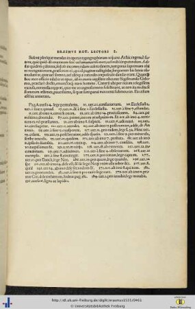 Erasmus Rot. Lectori s.