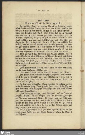 Achtes Capitel. Wie man öffentliche Meinung macht