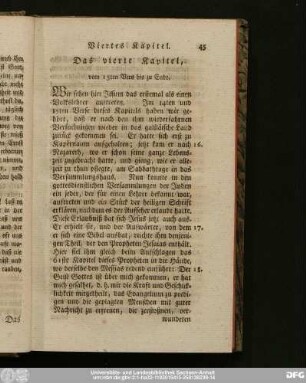Das vierte Kapitel, vom 15ten Vers bis zu Ende.