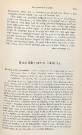 103-112 Empfehlenswerthe Schriften