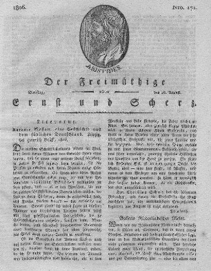 Nro. 171, Dienstag den 26. August 1806