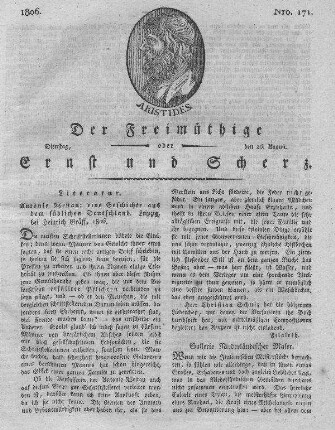 Nro. 171, Dienstag den 26. August 1806
