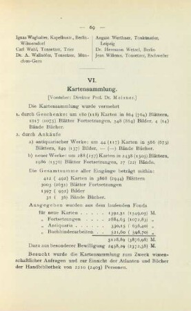 VI. Kartensammlung