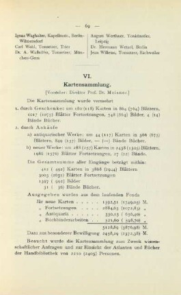 VI. Kartensammlung