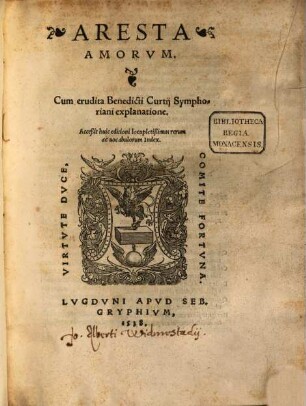 Aresta amorum
